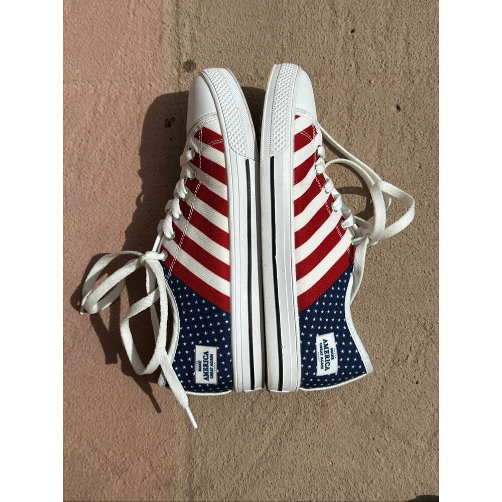 Make America Great Red, White Blue Stars and Stripes M-6, W-8 - Picture 2 of 9